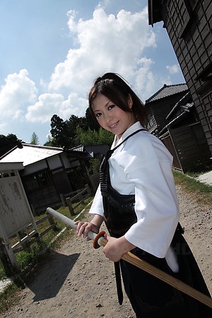 Be in charge cute Kendo widely applicable Jun Sena showing off