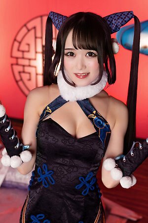 Japanese girl Ria Kurumi posing